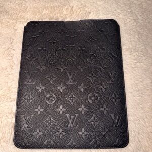 Louis Vuitton Black Embossed Monogram Tablet Cover